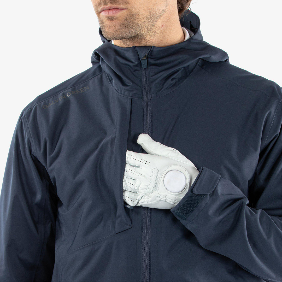 Amos is a Waterproof jacket for  in the color Navy(4)