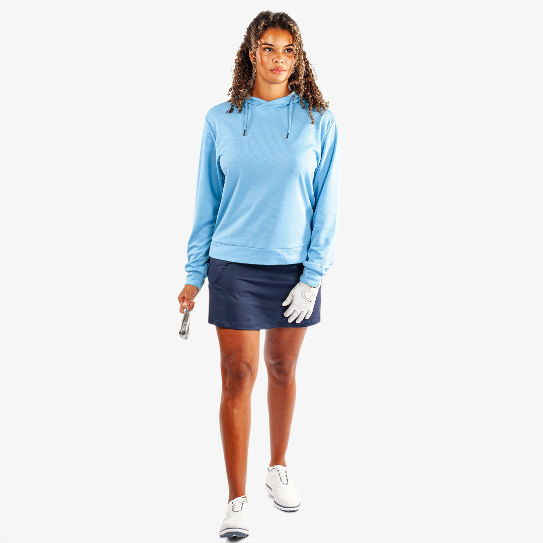 Dagmar is a Insulating golf sweatshirt for Women in the color Alaskan Blue Melange(2)