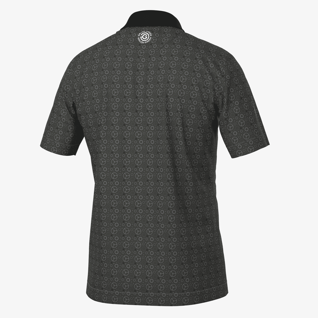 Miracle is a Breathable short sleeve golf shirt for Men in the color Sharkskin/Black(7)
