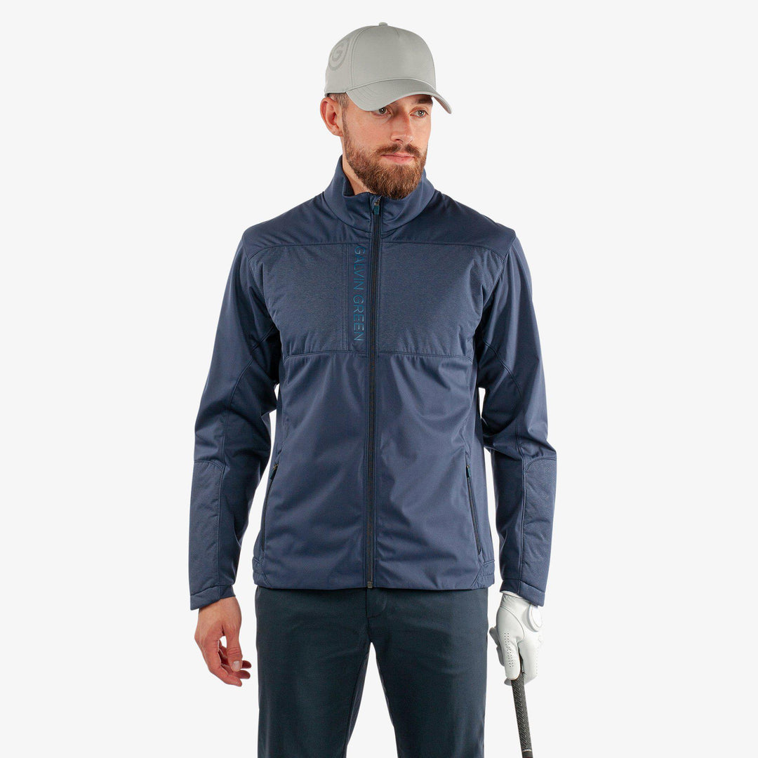 Layton is a Windproof and water repellent jacket for  in the color Navy(1)