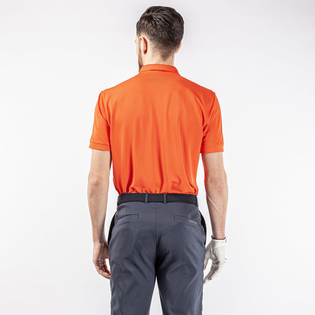 Max Tour is a Breathable short sleeve golf shirt for Men in the color Orange(5)