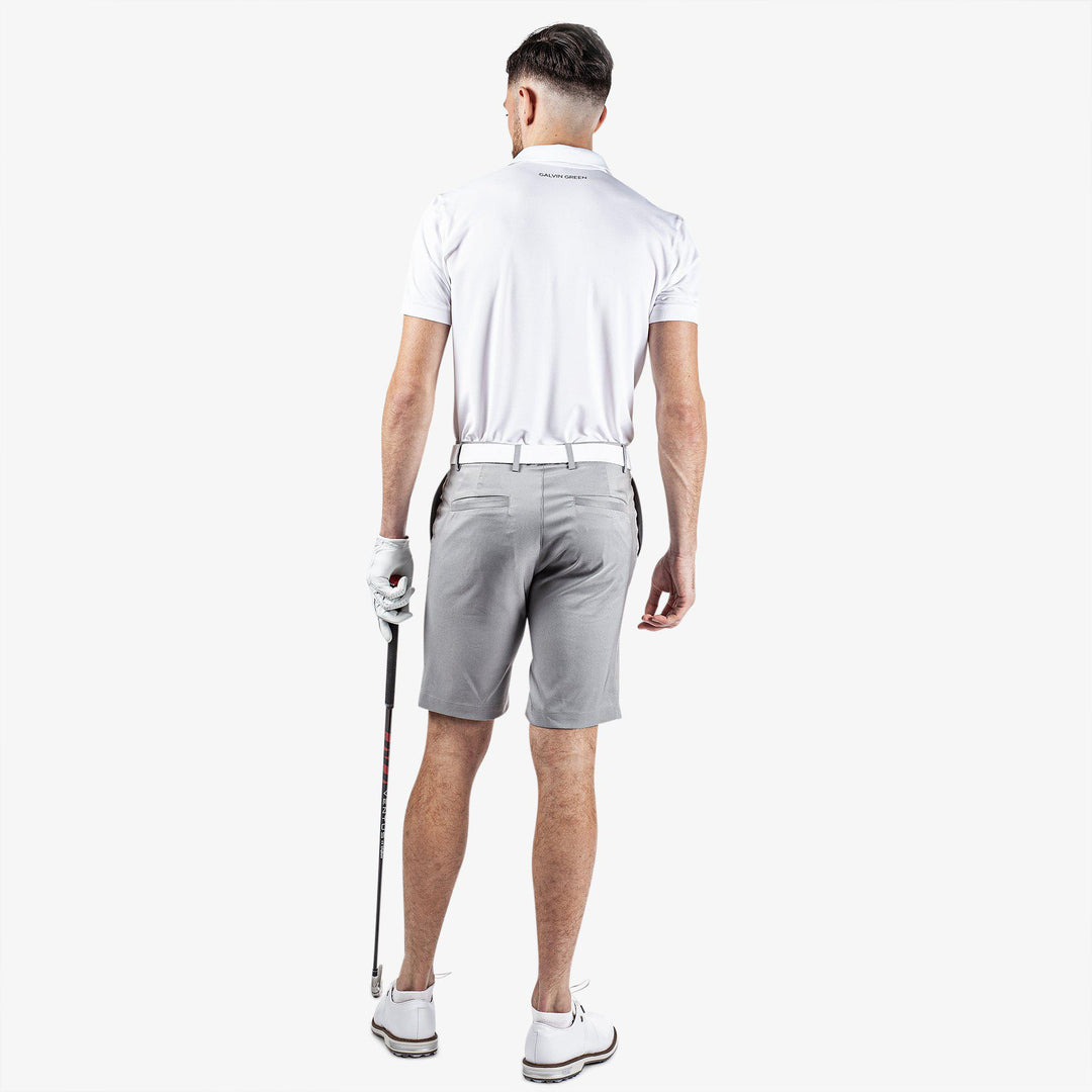 Paul is a Breathable golf shorts for Men in the color Sharkskin(7)
