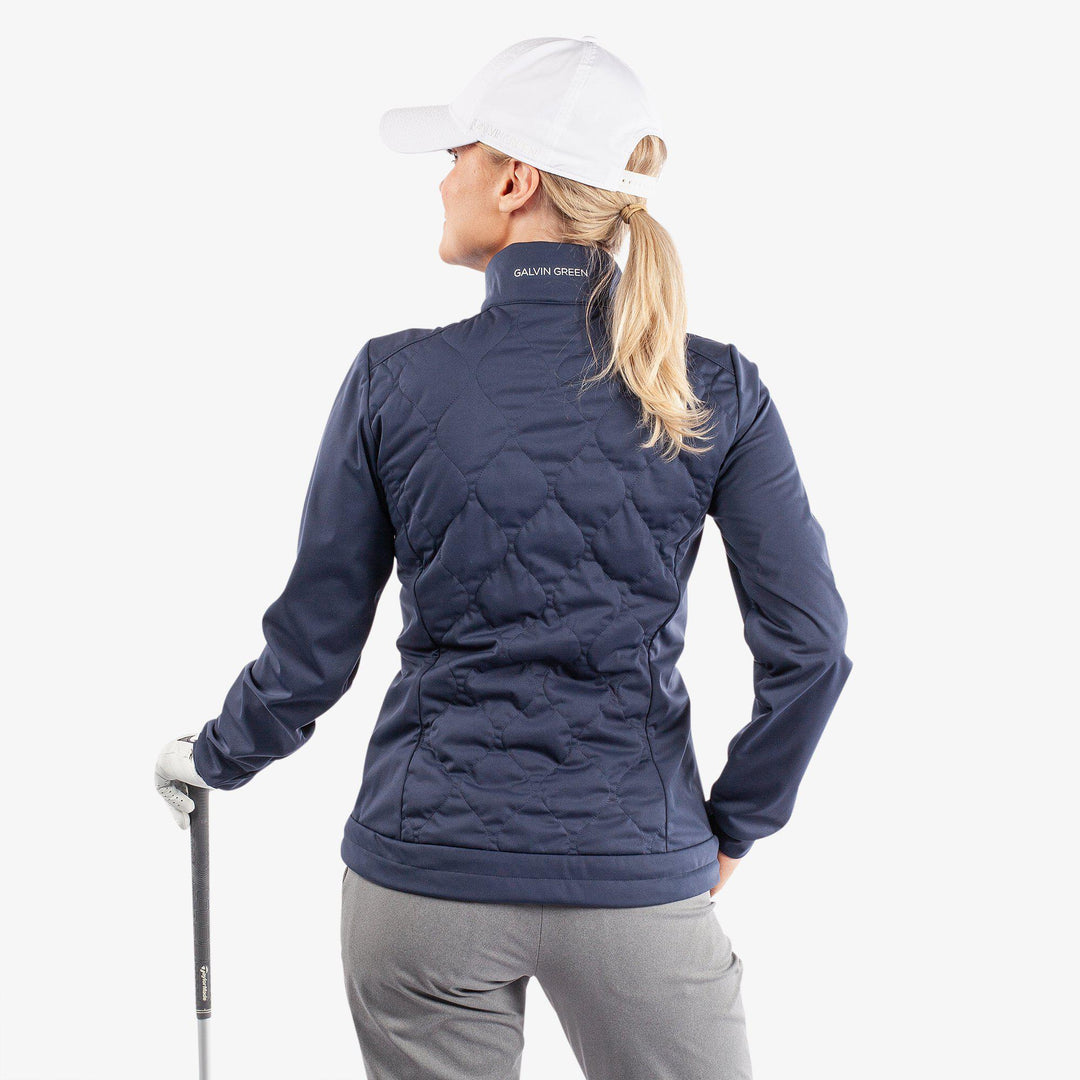 Leora is a Windproof and water repellent golf jacket for Women in the color Navy(8)