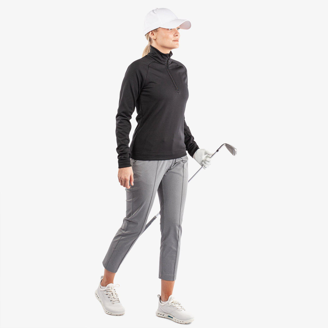 Dolly is a Insulating golf mid layer for Women in the color Black(2)