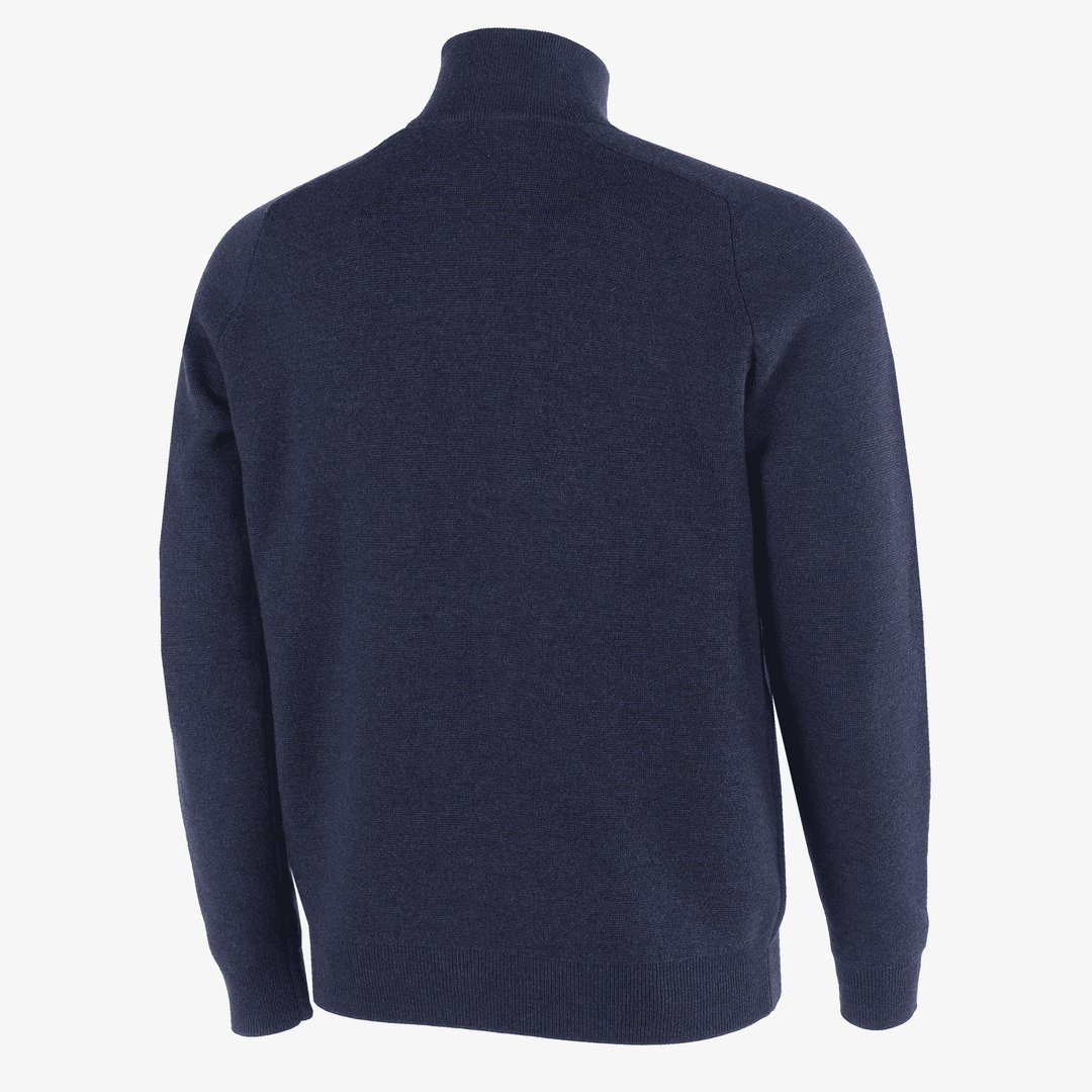 Chester is a Merino golf sweater for Men in the color Navy melange(7)