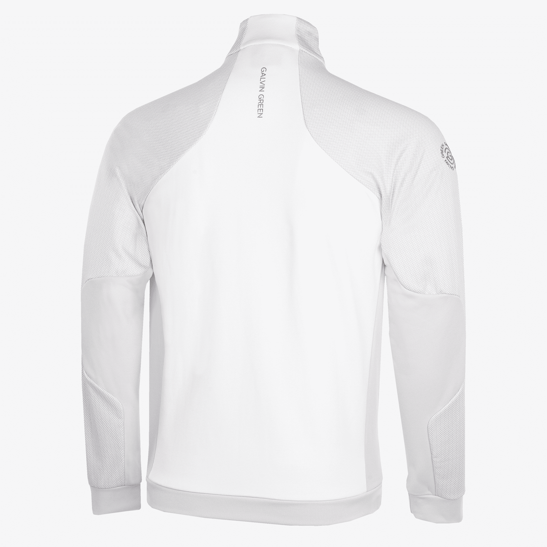 Donald is a Insulating golf mid layer for Men in the color White/Cool Grey(9)