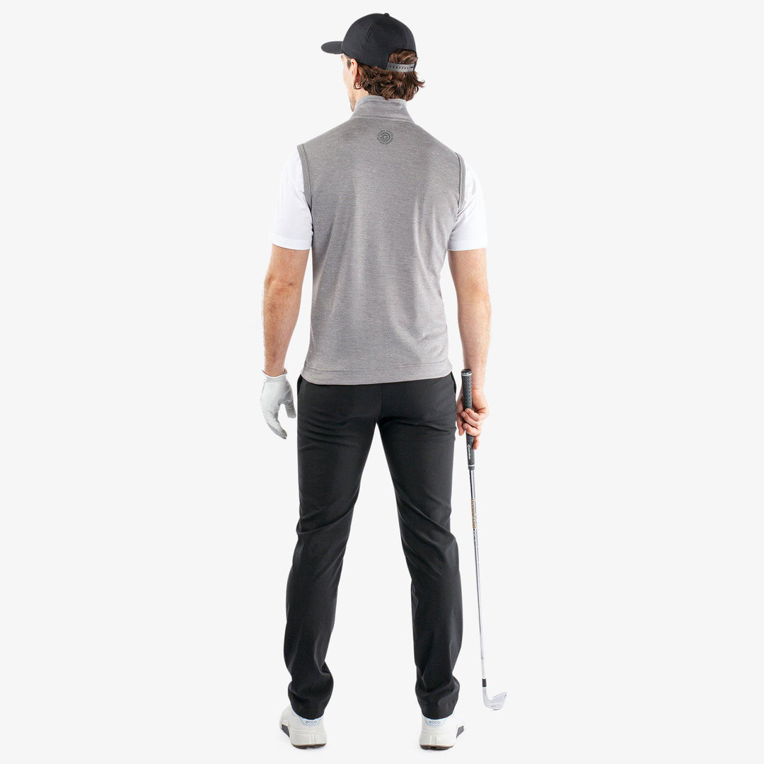 Del is a Insulating golf vest for Men in the color Grey melange(6)