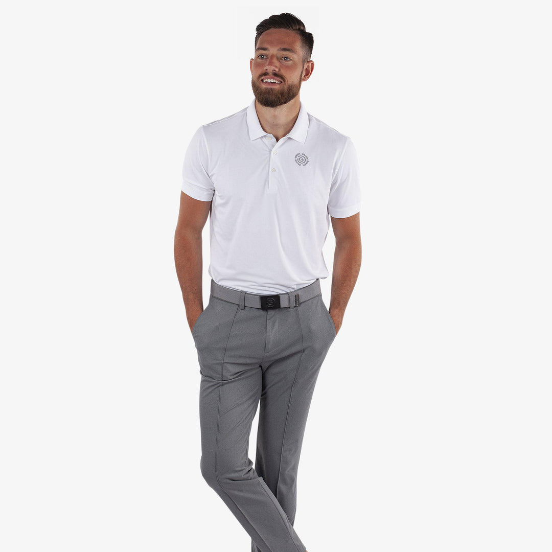 Max Tour is a Breathable short sleeve golf shirt for Men in the color White(1)