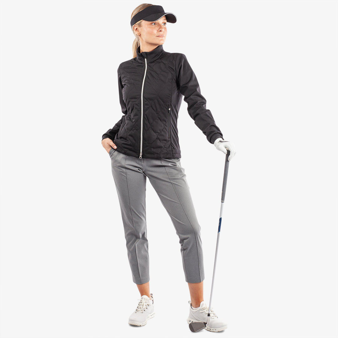 Leora is a Windproof and water repellent golf jacket for Women in the color Black(2)