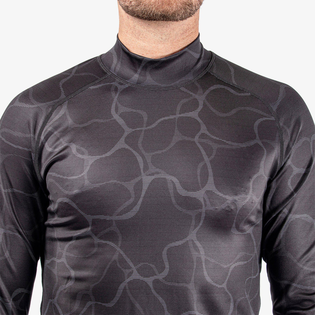 Ethan is a UV protection top for Men in the color Black/Sharkskin(4)