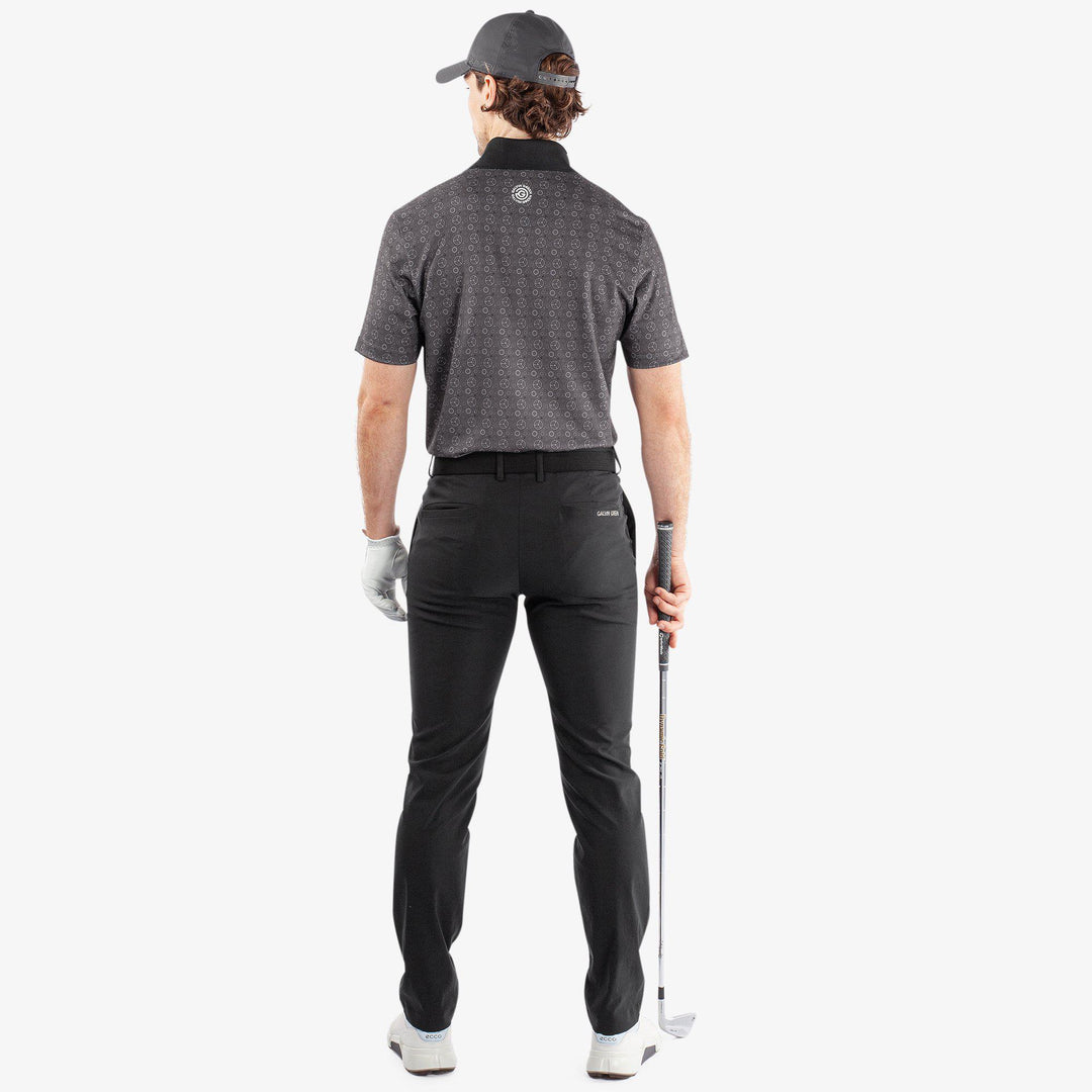 Miracle is a Breathable short sleeve golf shirt for Men in the color Sharkskin/Black(6)