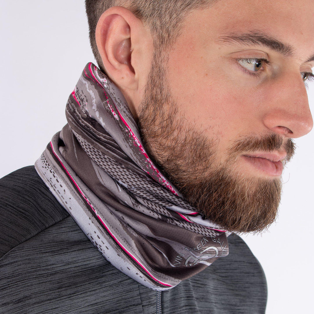 Dayton is a Insulating golf neck warmer in the color Sugar Coral(2)