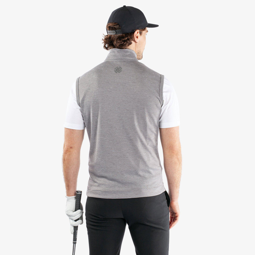 Del is a Insulating golf vest for Men in the color Grey melange(4)