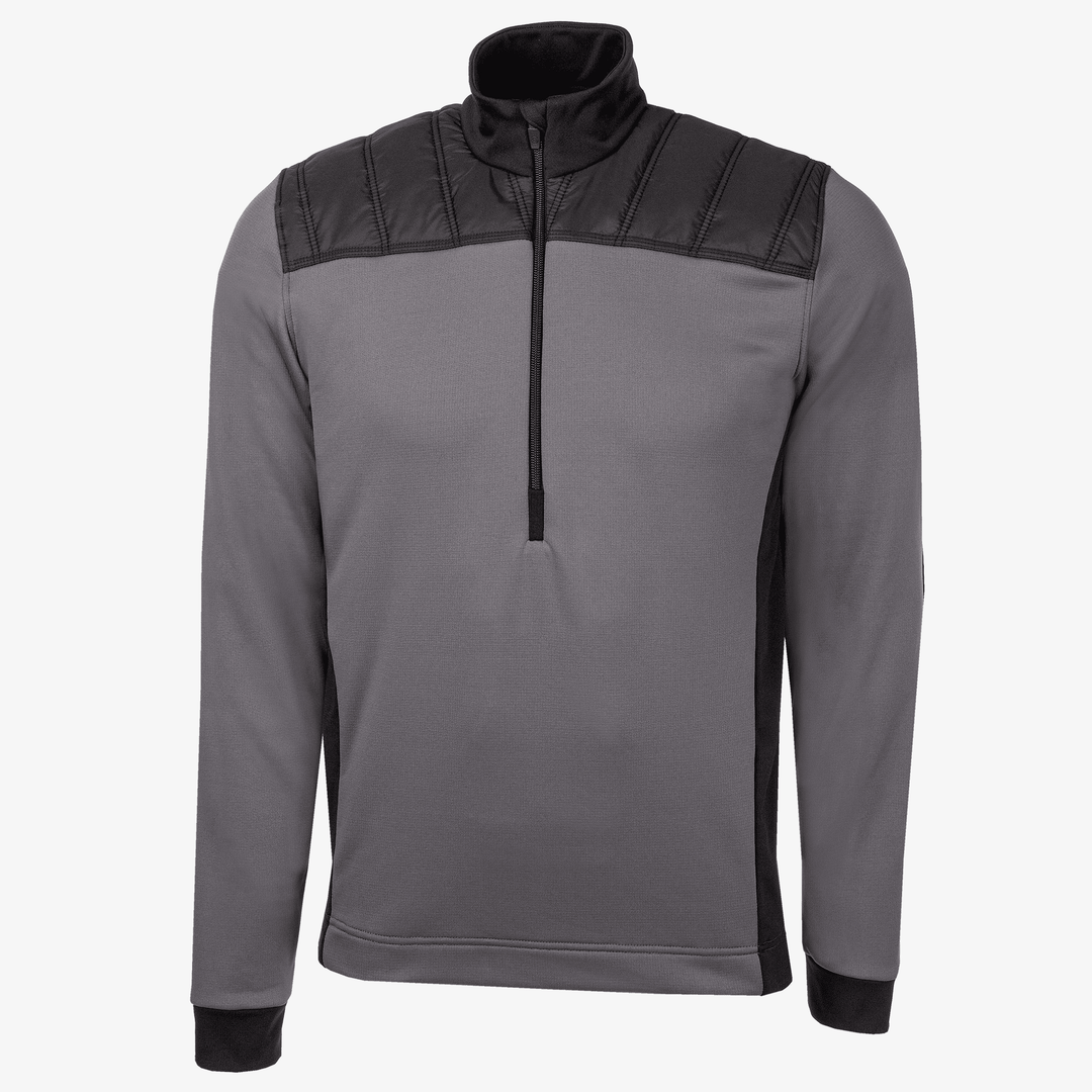 Durante is a Insulating golf mid layer for Men in the color Forged Iron/Black (0)