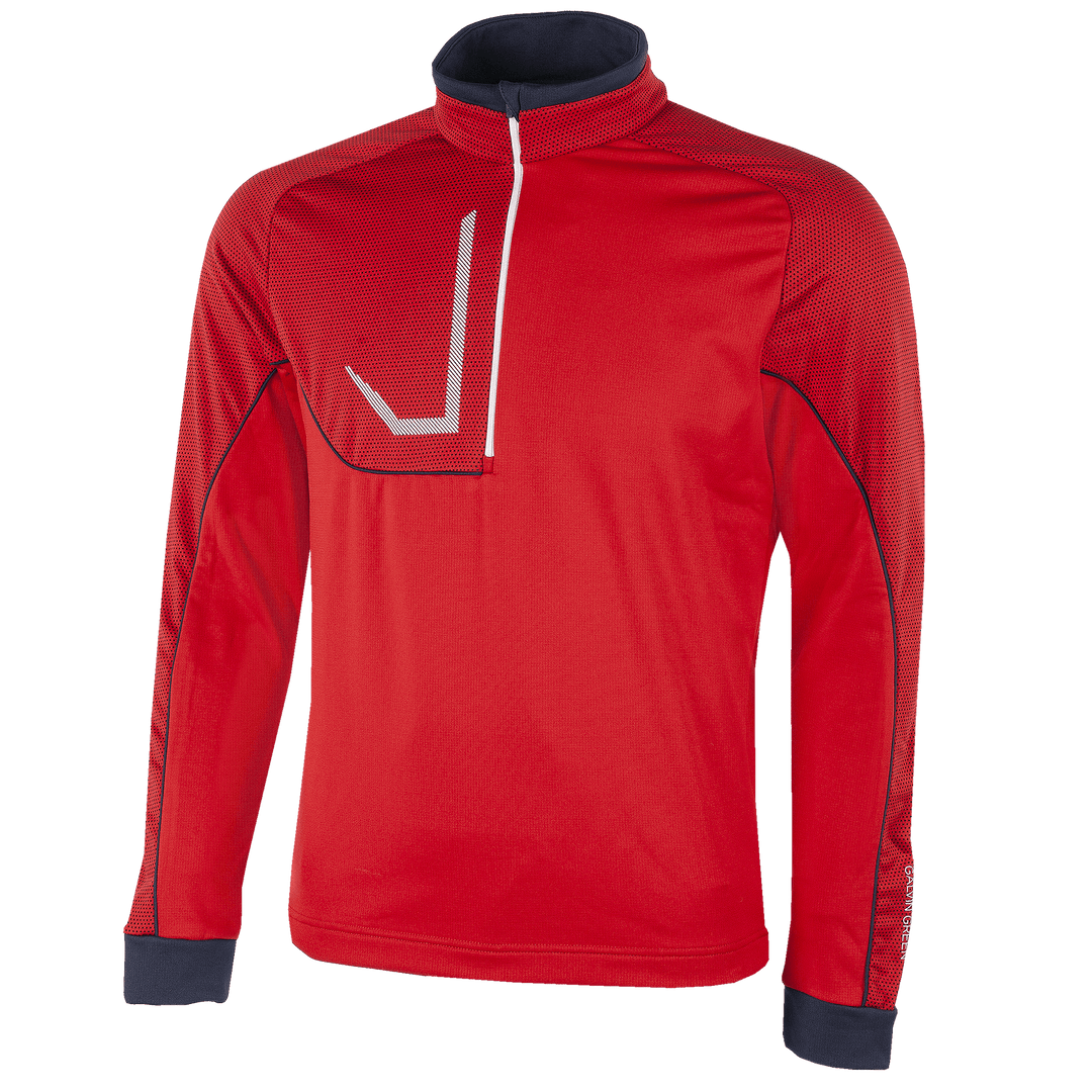 Daxton is a Insulating golf mid layer for Men in the color Imaginary Red(0)