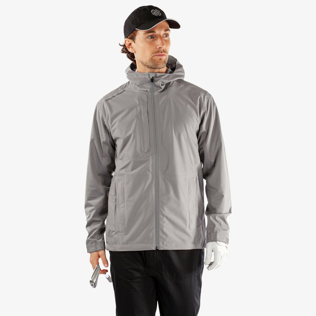 Amos is a Waterproof jacket for Men in the color Sharkskin(1)