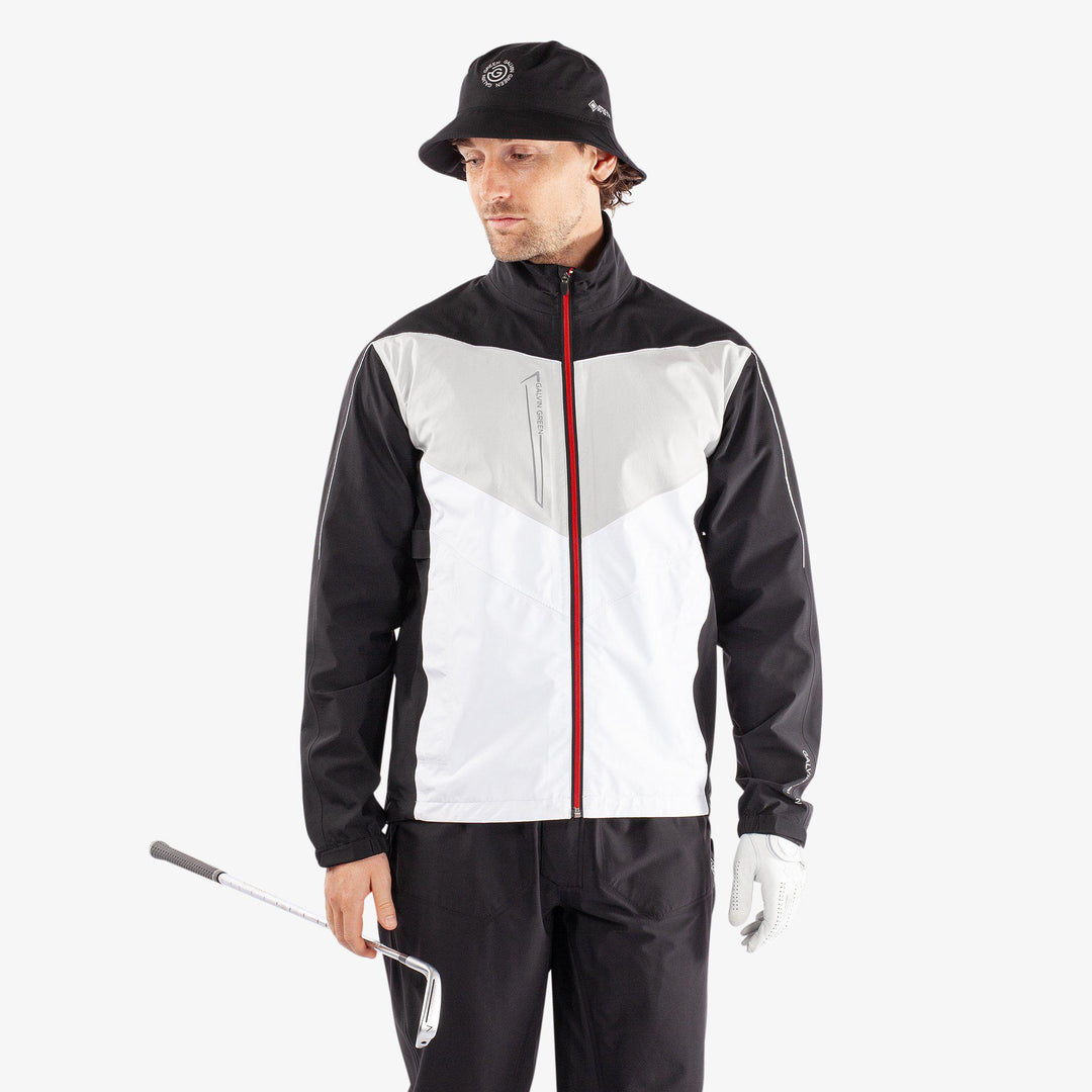 Armstrong is a Waterproof jacket for Men in the color Black/White/Red(1)