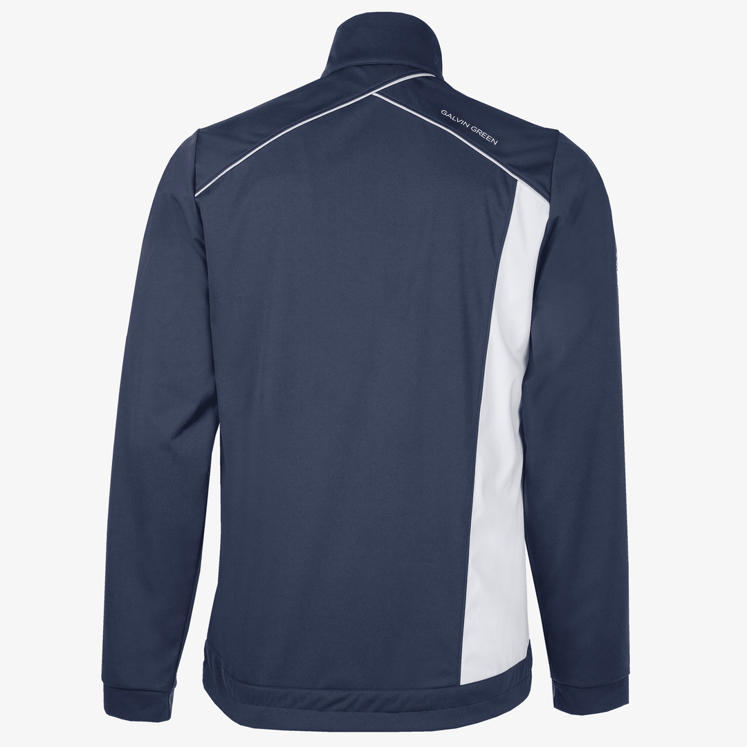 Lucien is a Windproof and water repellent golf jacket for Men in the color Navy/White/Cool Grey(10)