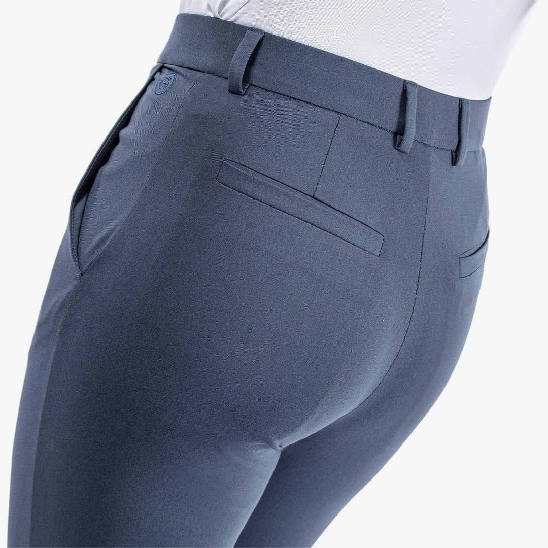 Nora is a Breathable golf pants for Women in the color Navy melange(6)