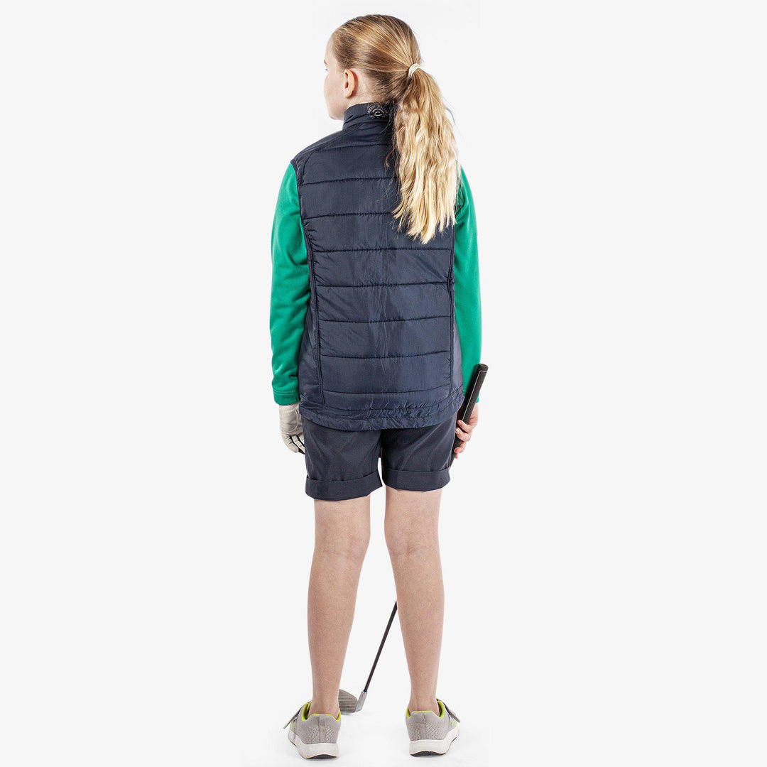 Raymond is a Windproof and water repellent golf vest for Juniors in the color Navy(4)