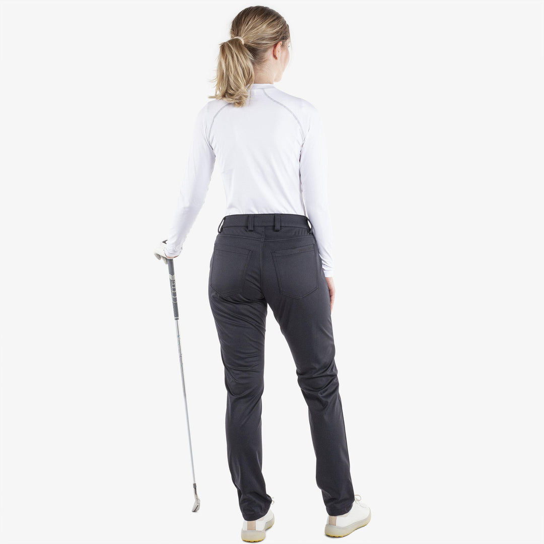 Levana is a Windproof and water repellent golf pants for Women in the color Black(6)