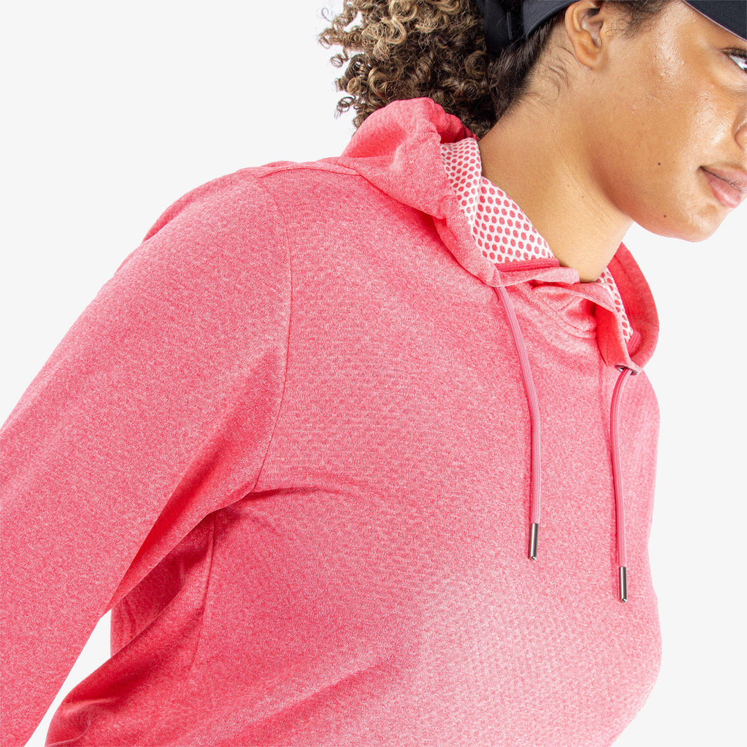 Dagmar is a Insulating golf sweatshirt for Women in the color Camelia Rose Melange(3)