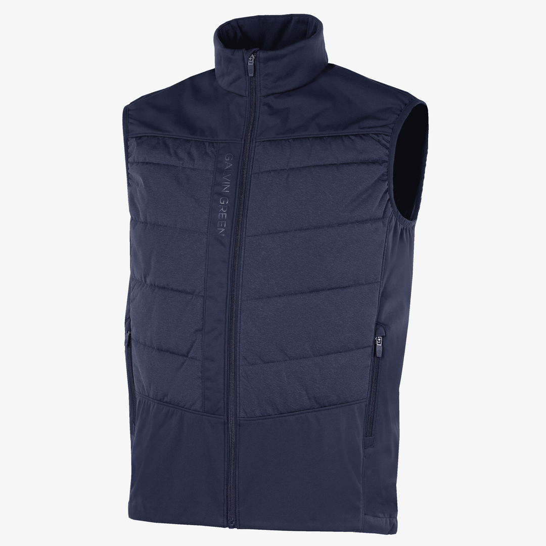 Lauro is a Windproof and water repellent golf vest for Men in the color Navy(0)
