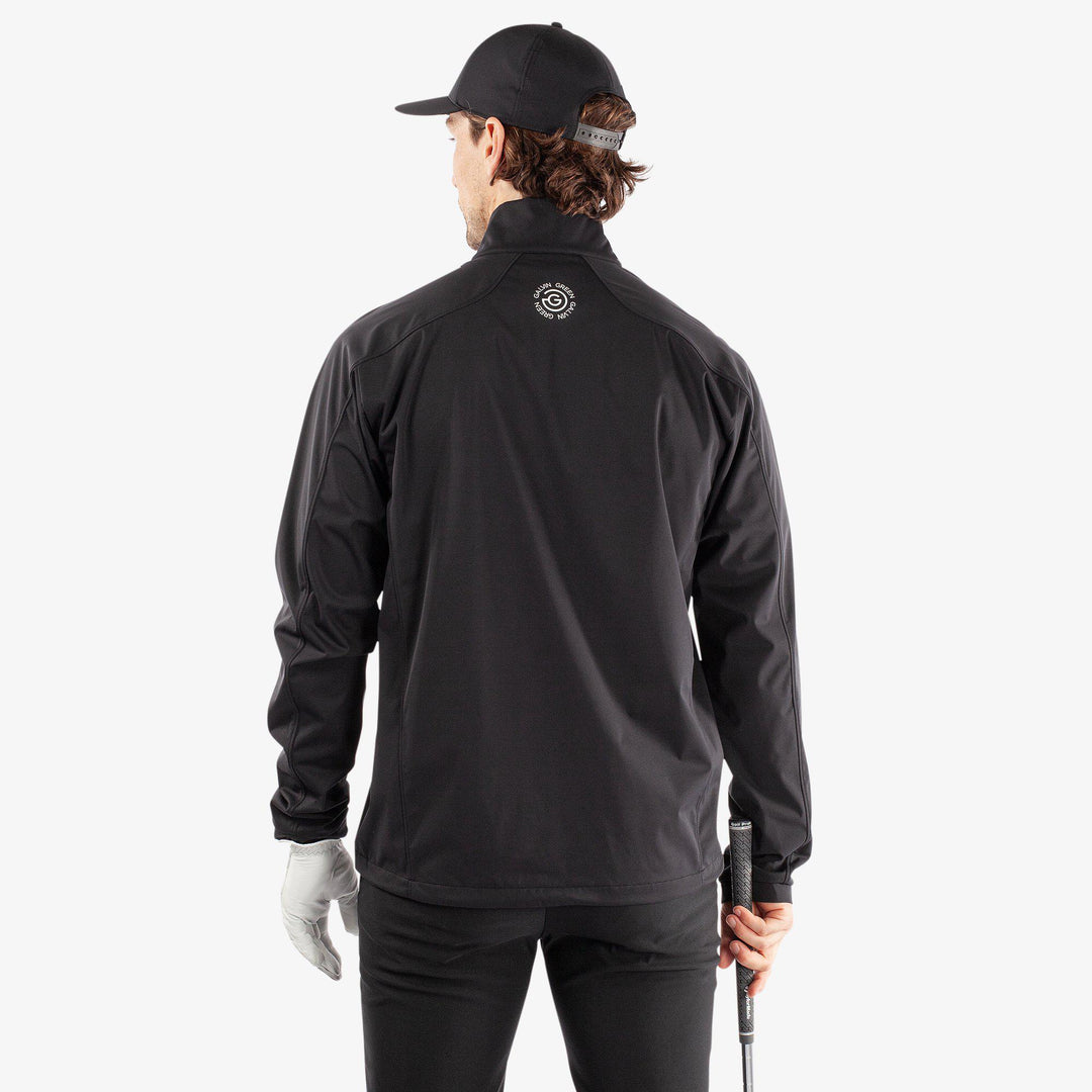 Lawrence is a Windproof and water repellent golf jacket for Men in the color Black/White(4)