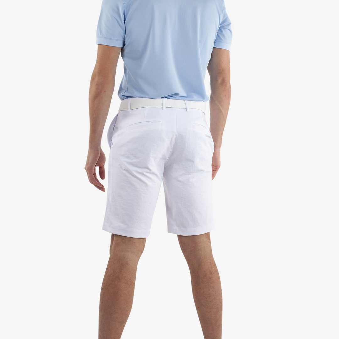 Paul is a Breathable golf shorts for Men in the color White(4)