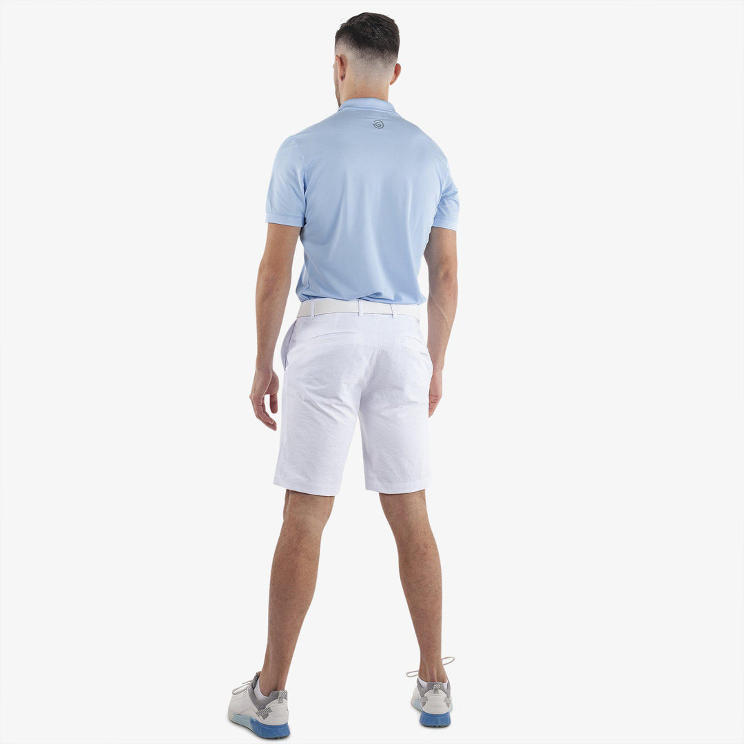 Paul is a Breathable golf shorts for Men in the color White(6)