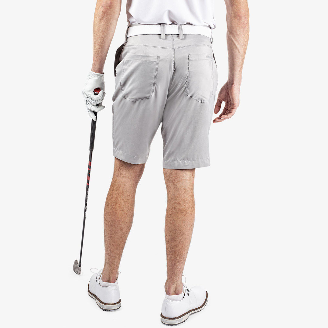 Percy is a Breathable golf shorts for Men in the color Light Grey(4)