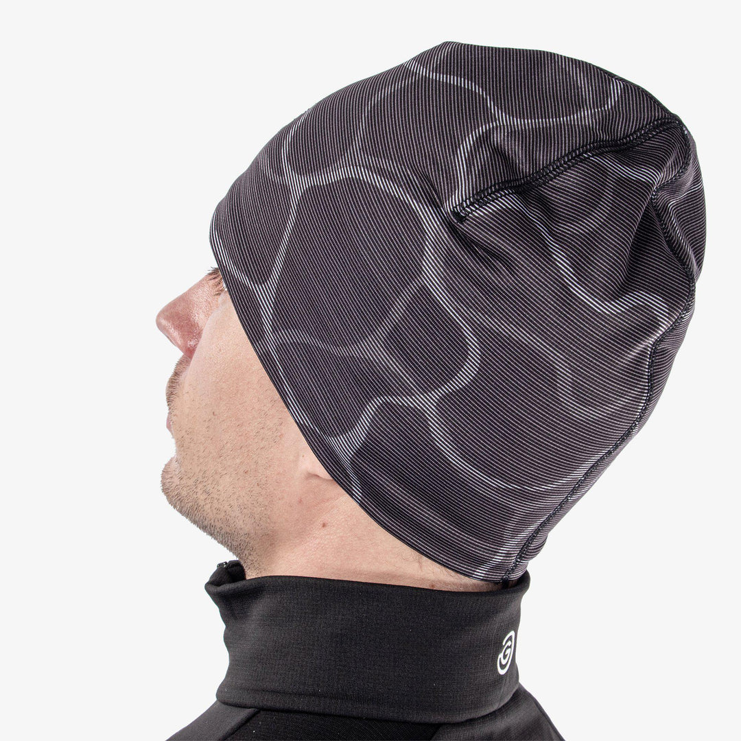Duke is a Insulating golf hat in the color Black/Sharkskin(3)
