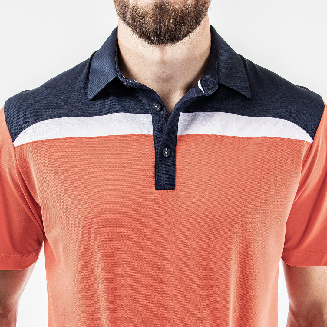 Mapping is a Breathable short sleeve shirt for Men in the color Orange(4)