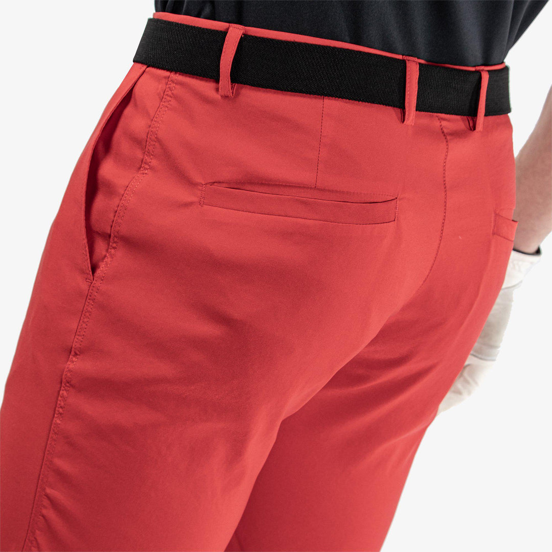 Paul is a Breathable golf shorts for Men in the color Red(7)