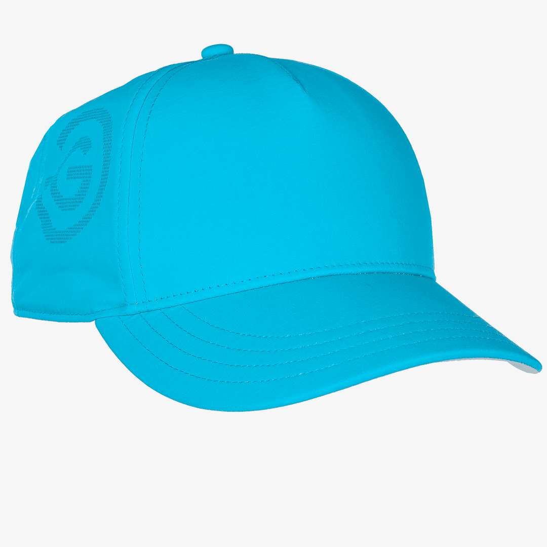 Sanford is a Lightweight solid golf cap in the color Aqua(0)