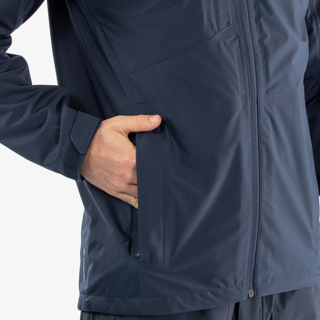 Amos is a Waterproof jacket for  in the color Navy(5)