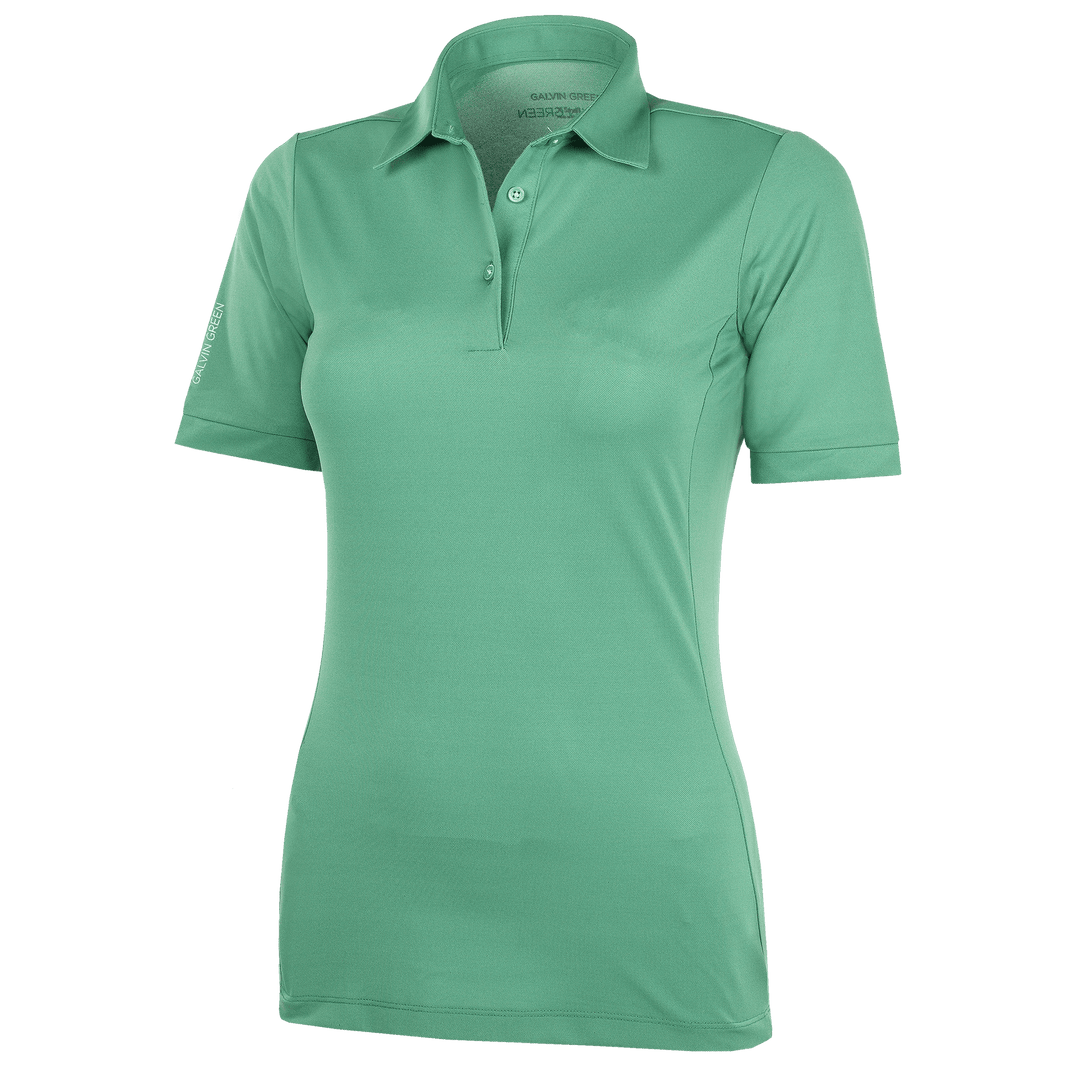 Melody is a Breathable short sleeve shirt for Women in the color Golf Green(0)