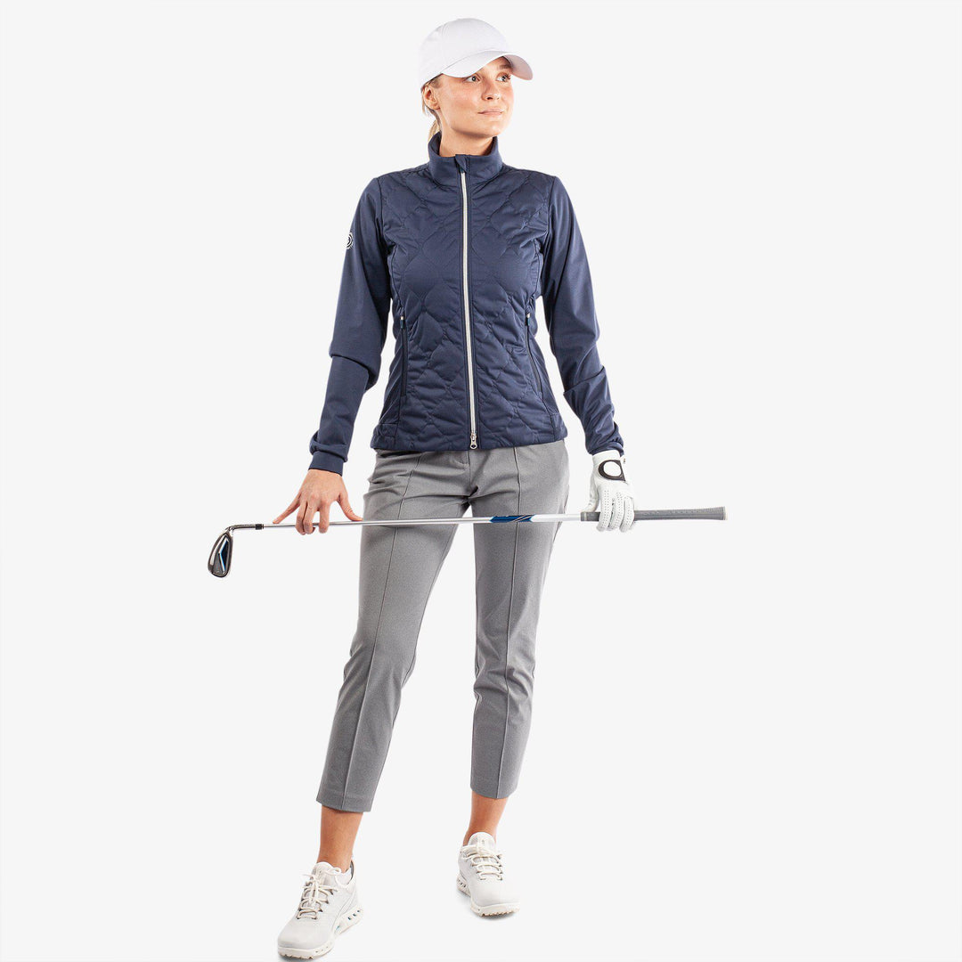 Leora is a Windproof and water repellent golf jacket for Women in the color Navy(2)