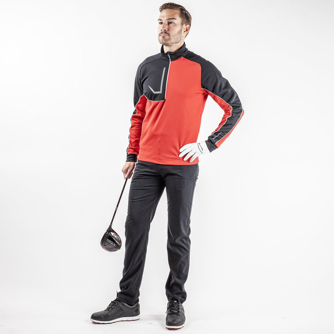 Daxton is a Insulating golf mid layer for Men in the color Red(3)