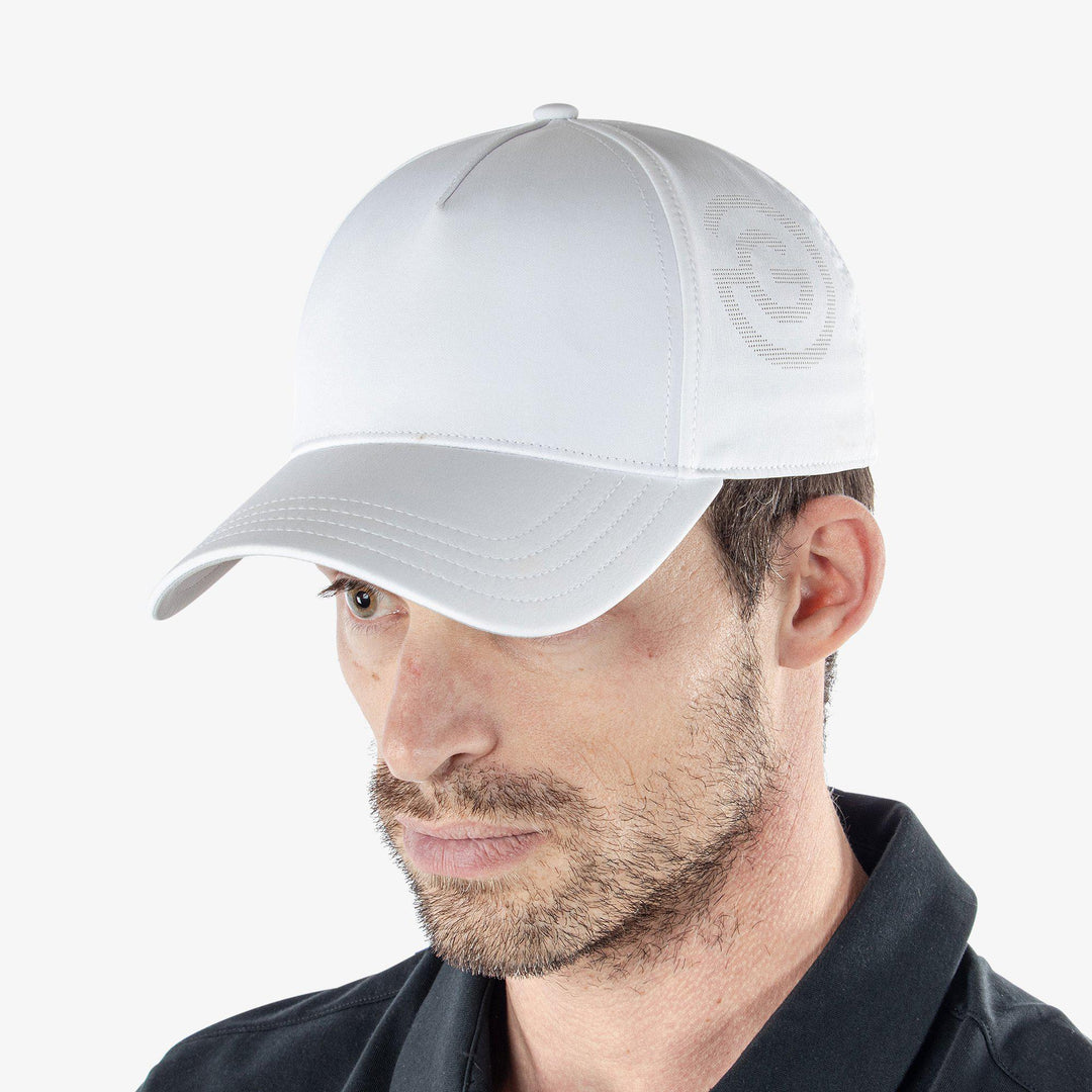 Sanford is a Lightweight solid golf cap in the color White(2)