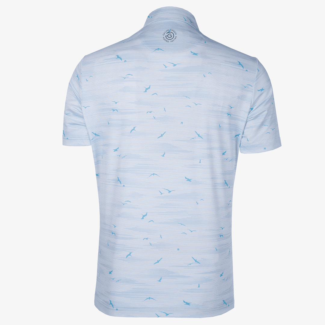 Marin is a Breathable short sleeve golf shirt for Men in the color Light Blue(8)