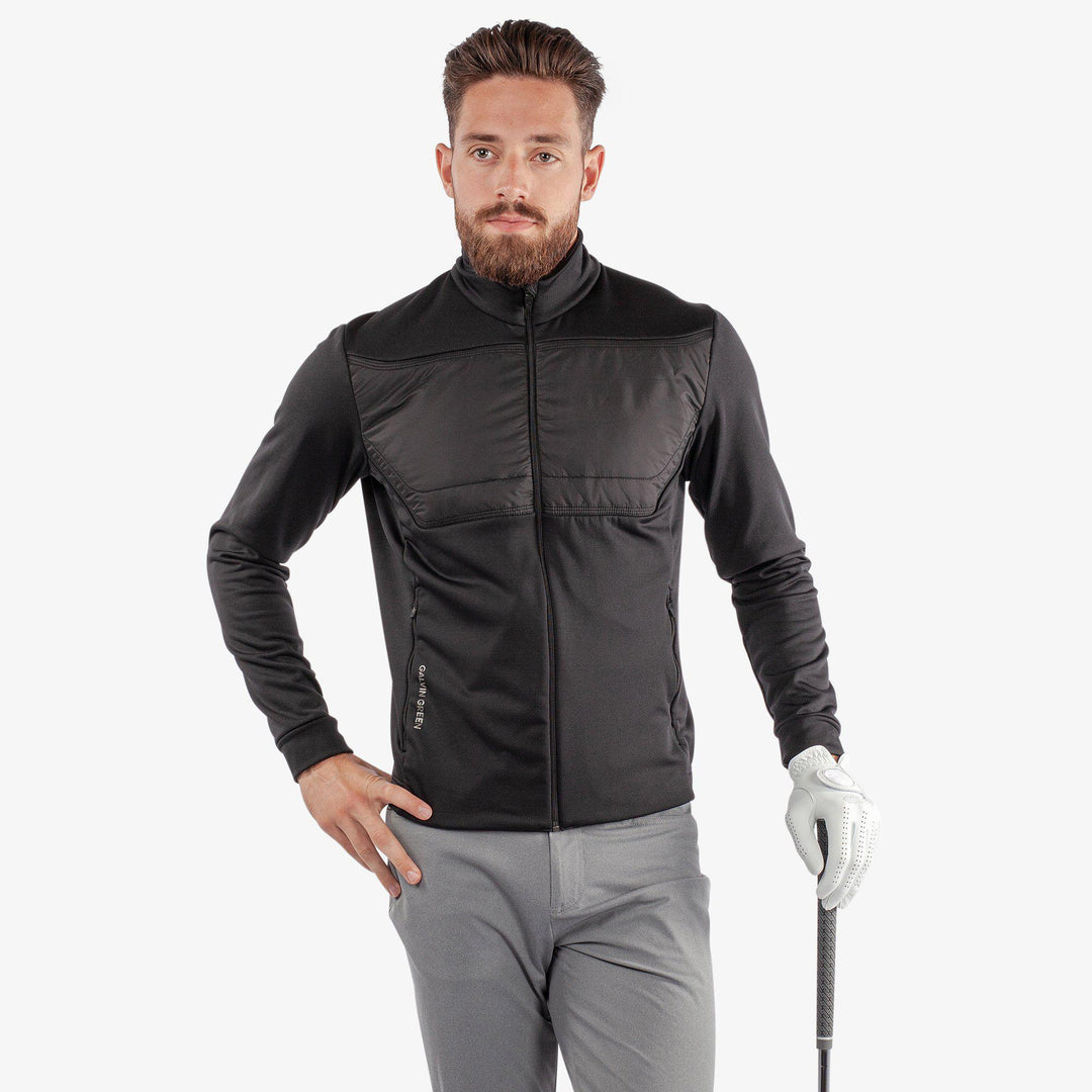 Dylan is a Insulating golf mid layer for Men in the color Black(1)