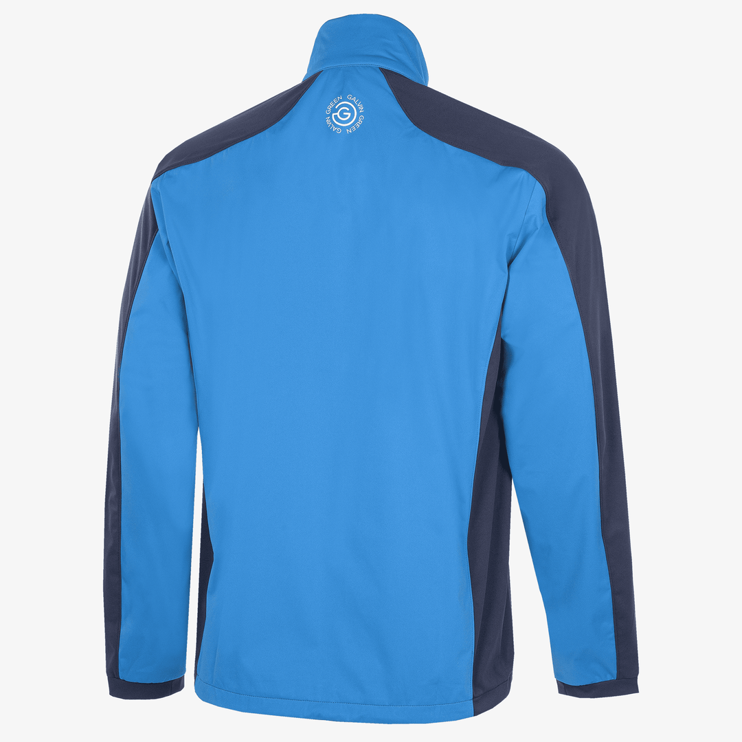 Lawrence is a Windproof and water repellent golf jacket for Men in the color Blue/Navy/White(8)