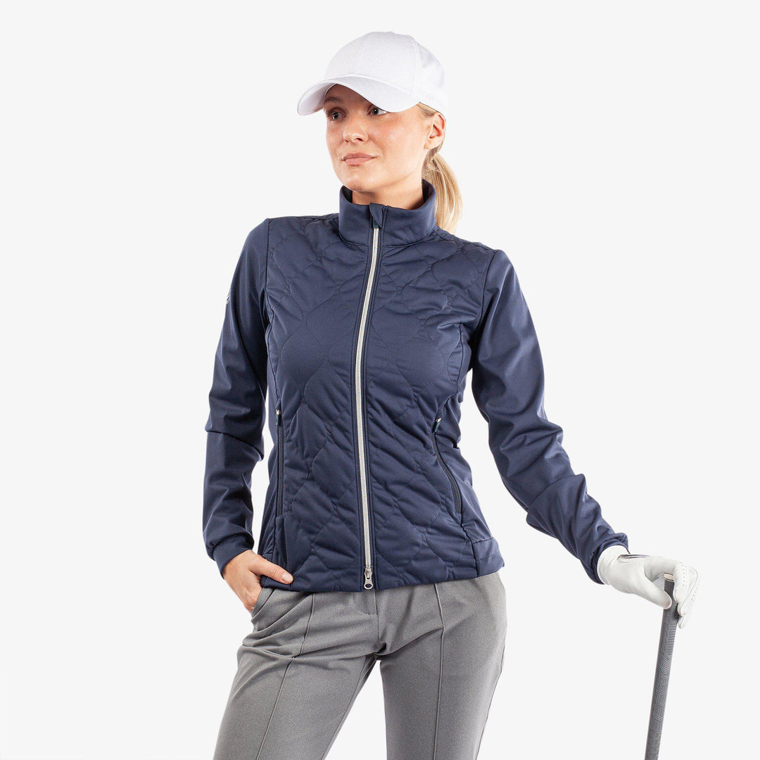 Leora is a Windproof and water repellent golf jacket for Women in the color Navy(1)