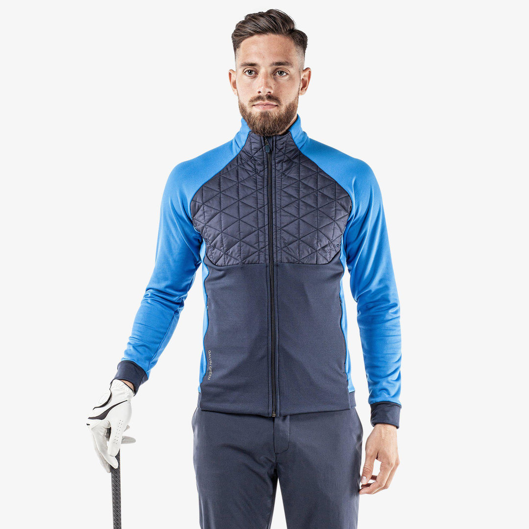Dexter is a Insulating golf mid layer for Men in the color Navy/Blue(1)