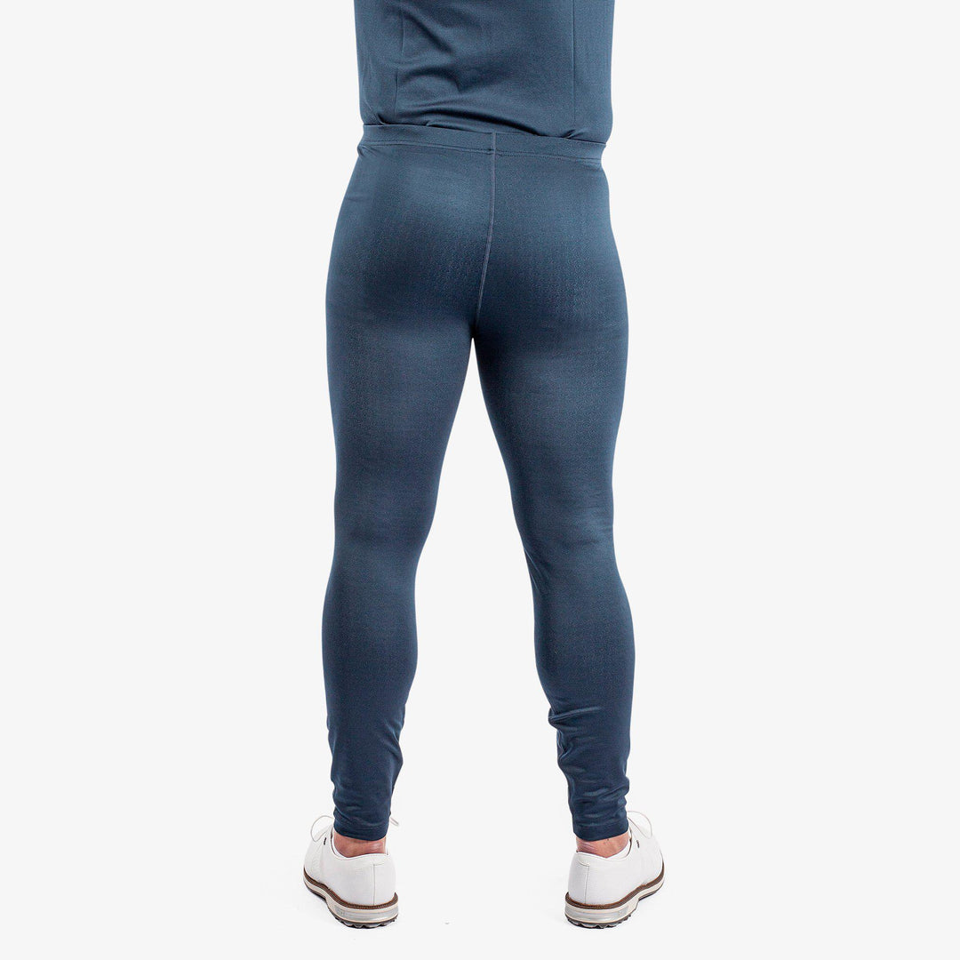 Elof is a Thermal base layer golf leggings for Men in the color Navy/Blue Bell(7)