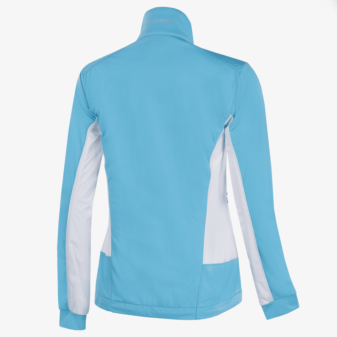 Larissa is a Windproof and water repellent golf jacket for Women in the color Alaskan Blue/White(8)