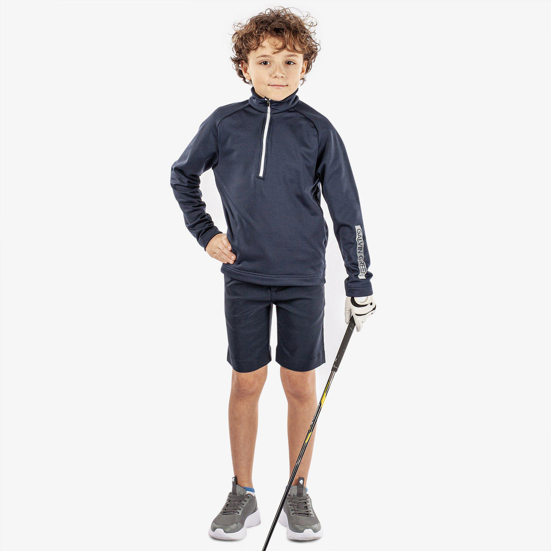 Raz is a Insulating golf mid layer for Juniors in the color Navy(2)