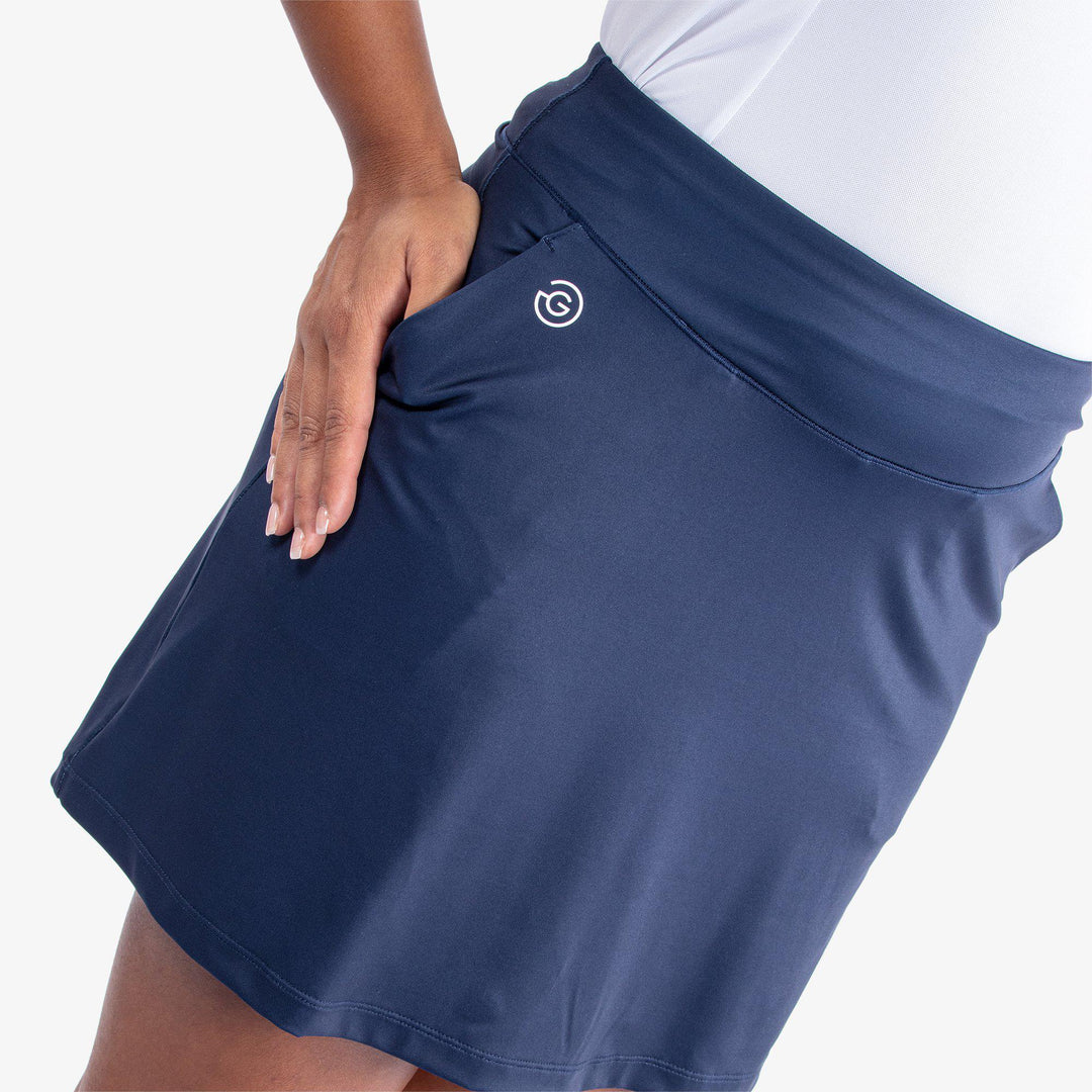 Marsha is a Breathable golf skirt with inner shorts for Women in the color Navy(3)