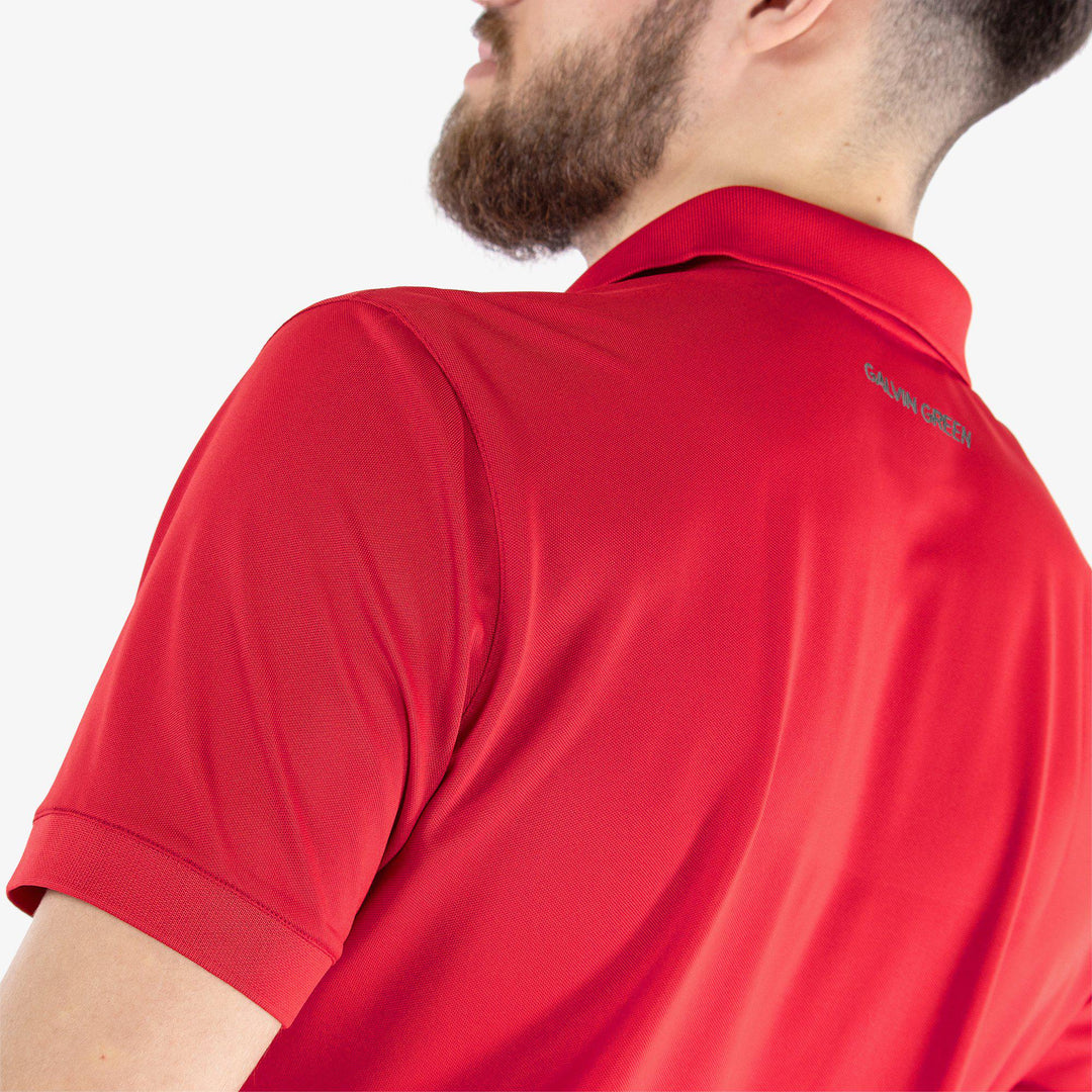 Max Tour is a Breathable short sleeve golf shirt for Men in the color Red(5)